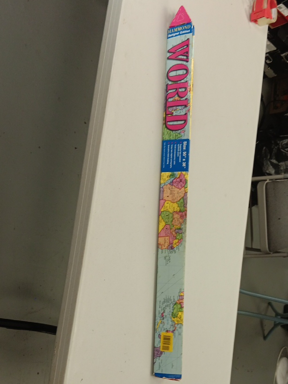 WORLD Map Decorative Wall Stick - Multicolor by